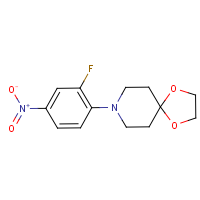 CAS:252336-82-6 | PC3518 | 8-(2-Fluoro-4-nitrophenyl)-1,4-dioxa-8-azaspiro[4.5]decane