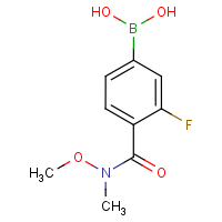 CAS:913835-59-3 | PC3556 | 3-Fluoro-4-(N-methoxy-N-methylcarbamoyl)benzeneboronic acid
