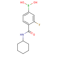 CAS:874289-11-9 | PC3579 | 4-(Cyclohexylcarbamoyl)-3-fluorobenzeneboronic acid