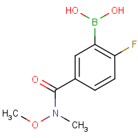 CAS:874289-59-5 | PC3588 | 2-Fluoro-5-(N-methoxy-N-methylcarbamoyl)benzeneboronic acid
