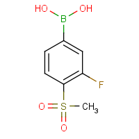 CAS: 648904-83-0 | PC3656 | 3-Fluoro-4-(methylsulphonyl)benzeneboronic acid