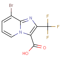 CAS: 1038389-93-3 | PC37856 | 8-Bromo-2-(trifluoromethyl)imidazo[1,2-a]pyridine-3-carboxylic acid