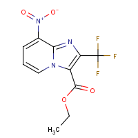 CAS:2379918-47-3 | PC37861 | Ethyl 8-nitro-2-(trifluoromethyl)imidazo[1,2-a]pyridine-3-carboxylate