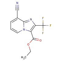 CAS: 2407339-58-4 | PC37863 | Ethyl 8-cyano-2-(trifluoromethyl)imidazo[1,2-a]pyridine-3-carboxylate
