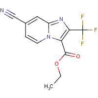 CAS:1555847-50-1 | PC37864 | Ethyl 7-cyano-2-(trifluoromethyl)imidazo[1,2-a]pyridine-3-carboxylate