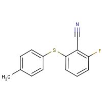 CAS:175204-11-2 | PC3823X | 2-Fluoro-6-[(4-methylphenyl)sulphanyl]benzonitrile