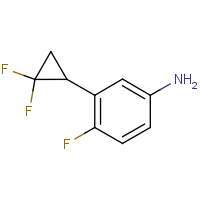 CAS:2231675-65-1 | PC400061 | 4-Fluoro-3-(2,2-difluorocyclopropyl)benzenamine