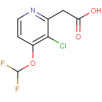 CAS:1805528-15-7 | PC400135 | 2-(3-Chloro-4-(difluoromethoxy)pyridin-2-yl)acetic acid