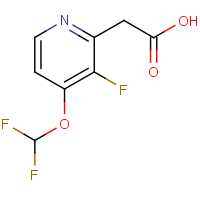 CAS:1804886-42-7 | PC400136 | 2-(4-(Difluoromethoxy)-3-fluoropyridin-2-yl)acetic acid