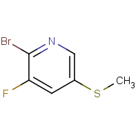 CAS: 1820608-42-1 | PC400175 | 2-Bromo-3-fluoro-5-(methylthio)pyridine