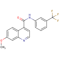 CAS:1624262-18-5 | PC400558 | 7-Methoxy-N-(3-(trifluoromethyl)phenyl)quinoline-4-carboxamide