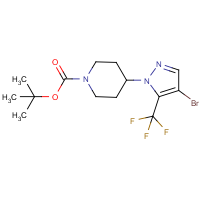 CAS: 1449117-65-0 | PC400576 | tert-Butyl 4-(4-bromo-5-(trifluoromethyl)-1H-pyrazol-1-yl)piperidine-1-carboxylate