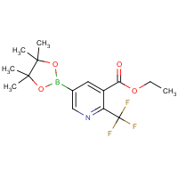CAS: | PC400585 | Ethyl 5-(4,4,5,5-tetramethyl-1,3,2-dioxaborolan-2-yl)-2-(trifluoromethyl)nicotinate