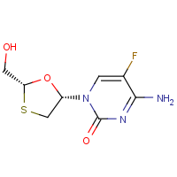 CAS: 143491-54-7 | PC400599 | 4-Amino-5-fluoro-1-((2R,5S)-2-(hydroxymethyl)-1,3-oxathiolan-5-yl)pyrimidin-2(1H)-one