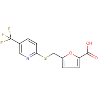 CAS:238742-86-4 | PC4006 | 5-({[5-(Trifluoromethyl)pyridin-2-yl]thio}methyl)-2-furoic acid