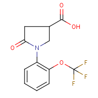 CAS: 1016757-33-7 | PC400617 | 1-[2-(Trifluoromethoxy)phenyl]pyrrolidin-5-one-3-carboxylic acid