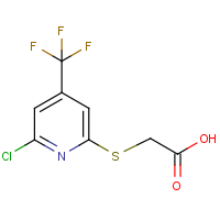 CAS:1053656-44-2 | PC400630 | 2-[[6-Chloro-4-(trifluoromethyl)pyridin-2-yl]sulfanyl]acetic acid