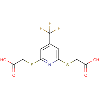 CAS:1053659-76-9 | PC400632 | [[6-Carboxymethylsulfanyl-4-(trifluoromethyl)pyridin-2-yl]sulfanyl]acetic acid