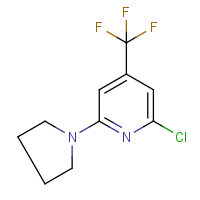CAS: 1053657-79-6 | PC400650 | 2-Chloro-6-(pyrrolidin-1-yl)-4-(trifluoromethyl)pyridine