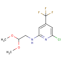 CAS: 1208081-17-7 | PC400653 | 6-Chloro-2-(2,2-dimethoxy)ethylamino-4-(trifluoromethyl)pyridine