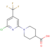 CAS: 1208081-19-9 | PC400680 | 1-[2-Chloro-4-(trifluoromethyl)pyridin-6-yl]piperidine-4-carboxylic acid
