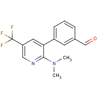 CAS:1311279-59-0 | PC400693 | 3-[2-Dimethylamino-5-(trifluoromethyl)pyridin-3-yl]benzaldehyde