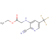 CAS:1449117-68-3 | PC401039 | Ethyl 2-[[2-cyano-5-(trifluoromethyl)pyridin-3-yl]amino]acetate