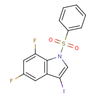 CAS:500139-01-5 | PC402053 | 5,7-Difluoro-3-iodo-1-(phenylsulfonyl)-1H-indole