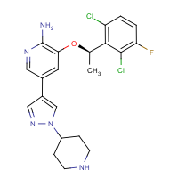 CAS:877399-52-5 | PC402134 | (R)-3-(1-(2,6-Dichloro-3-fluorophenyl)ethoxy)-5-(1-(piperidin-4-yl)-1H-pyrazol-4-yl)pyridin-2-amine