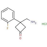 CAS:2409597-10-8 | PC402136 | 3-(Aminomethyl)-3-(2-fluorophenyl)cyclobutan-1-one hydrochloride