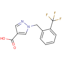 CAS: | PC403082 | 1-[2-(Trifluoromethyl)benzyl]-1H-pyrazole-4-carboxylic acid