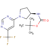CAS: | PC403106 | tert-Butyl {(3R)-1-[6-(trifluoromethyl)pyrimidin-4-yl]pyrrolidin-3-yl}carbamate
