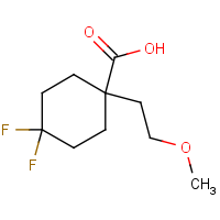 CAS:1389315-15-4 | PC403125 | 4,4-Difluoro-1-(2-methoxyethyl)cyclohexane-1-carboxylic acid