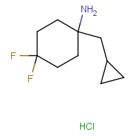 CAS: | PC403152 | 1-(Cyclopropylmethyl)-4,4-difluorocyclohexan-1-amine hydrochloride