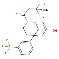CAS:644982-59-2 | PC403160 | 2-{1-(tert-Butoxycarbonyl)-4-[3-(trifluoromethyl)phenyl]piperidin-4-yl}acetic acid