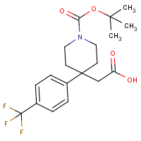 CAS: | PC403161 | 2-{1-(tert-Butoxycarbonyl)-4-[4-(trifluoromethyl)phenyl]piperidin-4-yl}acetic acid