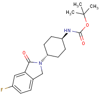 CAS: | PC403173 | tert-Butyl [trans-4-(6-fluoro-1-oxo-1,3-dihydro-2H-isoindol-2-yl)cyclohexyl]carbamate