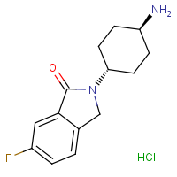 CAS: | PC403174 | 2-(trans-4-Aminocyclohexyl)-6-fluoro-2,3-dihydro-1H-isoindol-1-one hydrochloride