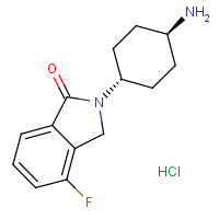 CAS: | PC403192 | 2-(trans-4-Aminocyclohexyl)-4-fluoro-2,3-dihydro-1H-isoindol-1-one hydrochloride