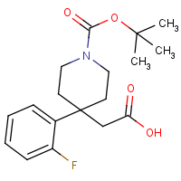 CAS: | PC403197 | 2-[1-(tert-Butoxycarbonyl)-4-(2-fluorophenyl)piperidin-4-yl]acetic acid