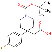 CAS: 644981-80-6 | PC403198 | [1-(tert-Butoxycarbonyl)-4-(4-fluorophenyl)piperidin-4-yl]acetic acid