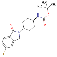 CAS: | PC403210 | tert-Butyl [trans-4-(5-fluoro-1-oxo-1,3-dihydro-2H-isoindol-2-yl)cyclohexyl]carbamate