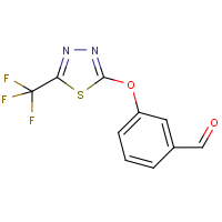 CAS:1065076-43-8 | PC4035 | 3-{[5-(Trifluoromethyl)-1,3,4-thiadiazol-2-yl]oxy}benzaldehyde