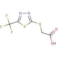 CAS: 62616-87-9 | PC4036 | {[5-(Trifluoromethyl)-1,3,4-thiadiazol-2-yl]thio}acetic acid