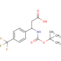 CAS:477849-00-6 | PC404505 | 3-tert-Butoxycarbonylamino-3-(4-trifluoromethyl-phenyl)-propionic acid
