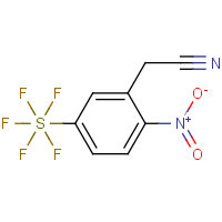 CAS: 1309569-29-6 | PC405562 | (2-Nitro-5-(pentafluorosulfanyl)phenyl)acetonitrile
