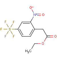 CAS: 1394319-50-6 | PC405565 | Ethyl (2-nitro-4-(pentafluorosulfanyl)phenyl) acetate