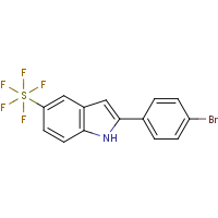 CAS:1394319-46-0 | PC405581 | 2-(4-Bromophenyl)-5-pentafluorosulfanyl-1H-indole