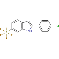 CAS:1394319-73-3 | PC405583 | 2-(4-Chlorophenyl)-6-pentafluorosulfanyl-1H-indole