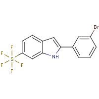 CAS:1394319-31-3 | PC405592 | 2-(3-Bromophenyl)-6-pentafluorosulfanyl-1H-indole